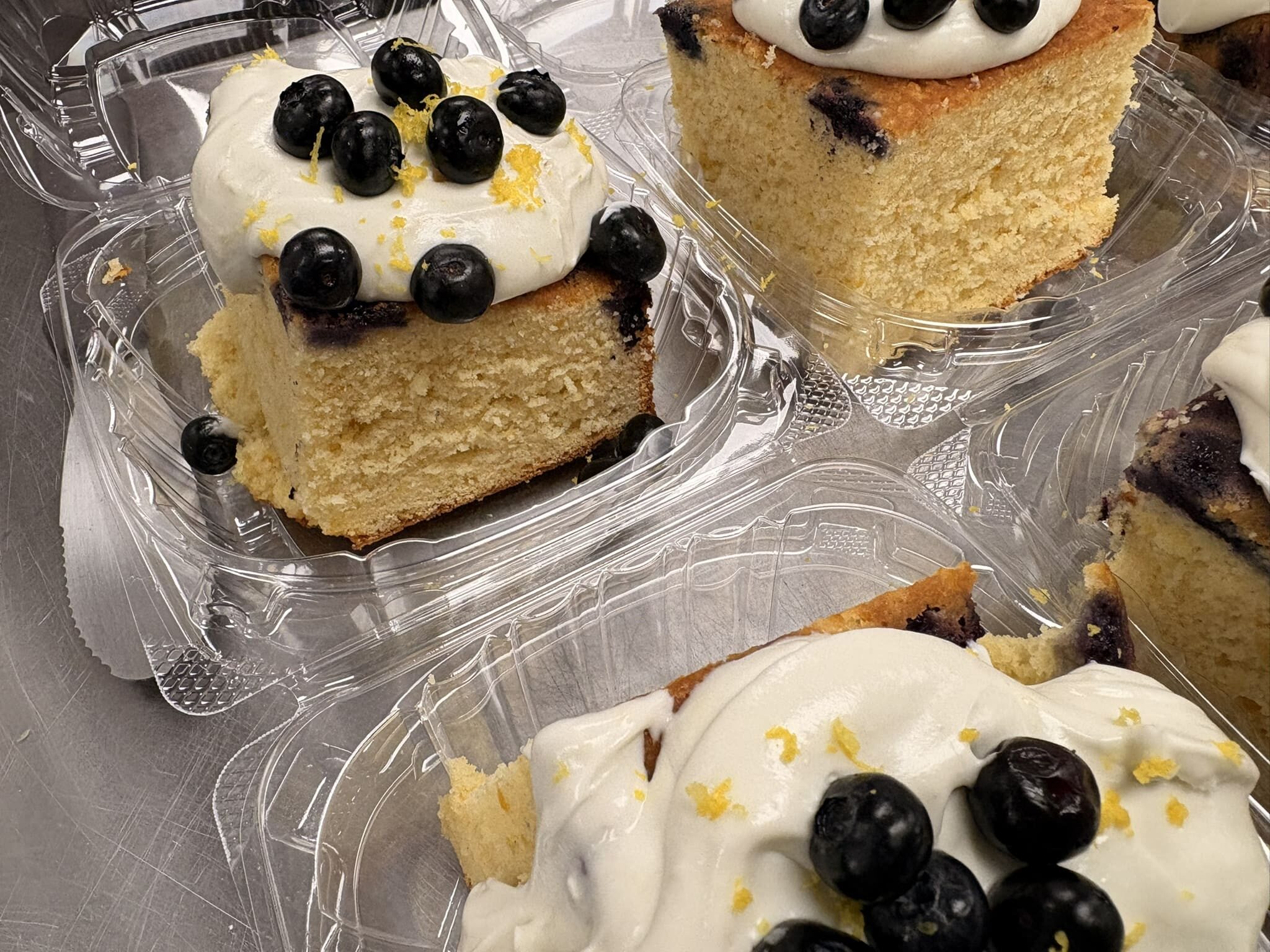 Homemade blueberry dessert from argyle main street variety